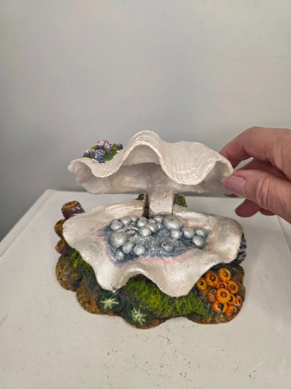 Top Fin Aquarium Pearls Shell Bubbler Decorative
